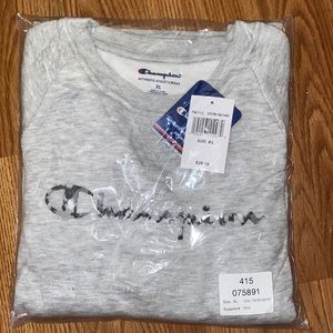 champion kids fleece crew